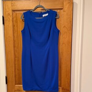 Kasper Cobalt Blue Midi Dress
